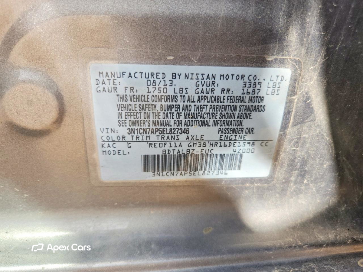 Nissan Versa 2014