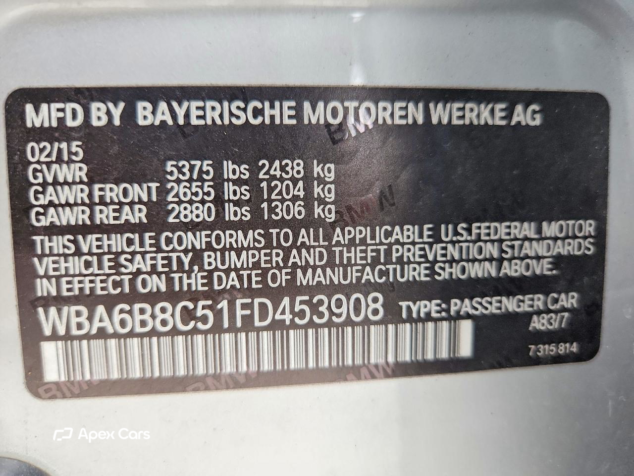BMW Series 6 2015