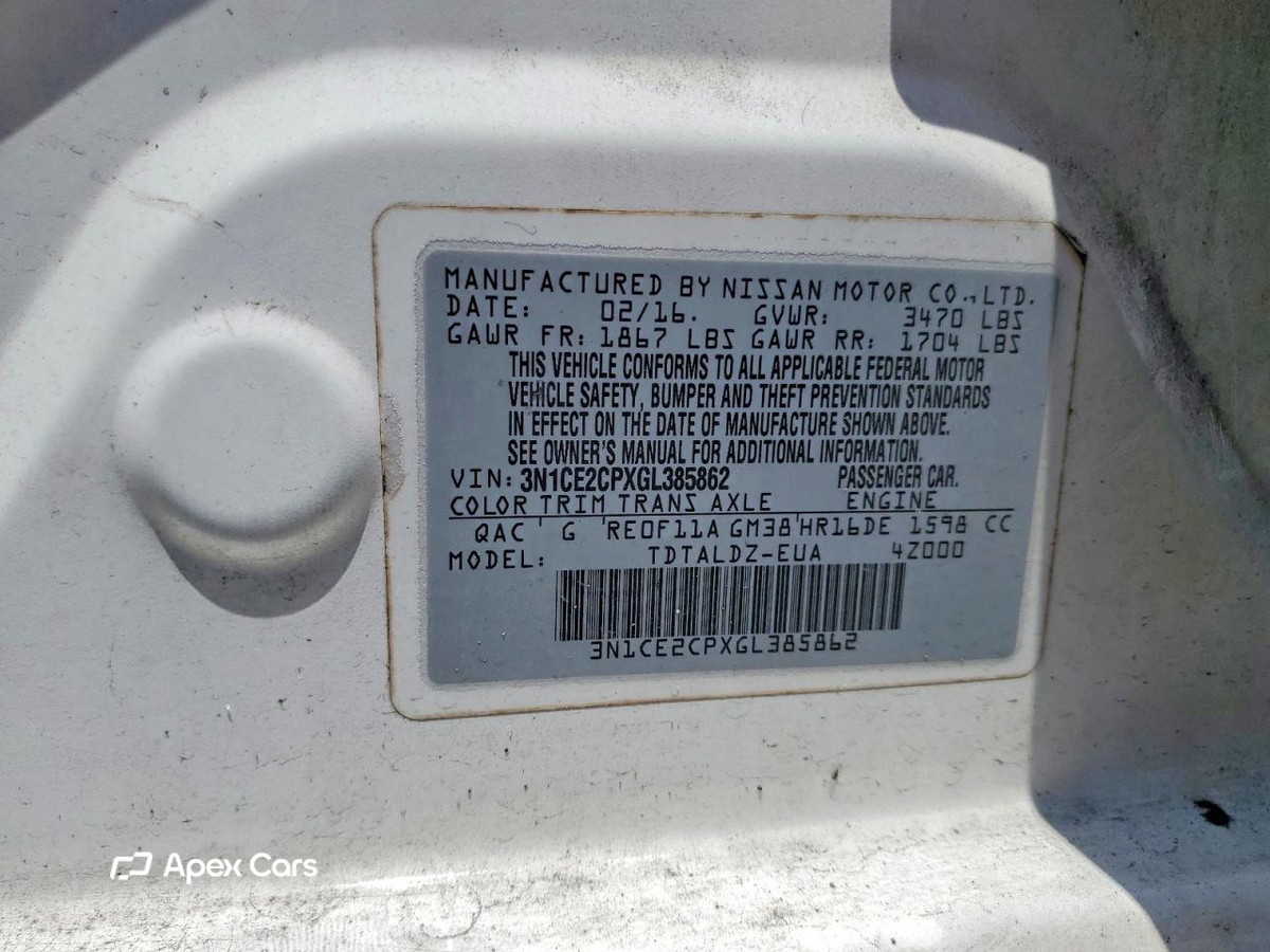 Nissan Versa 2016