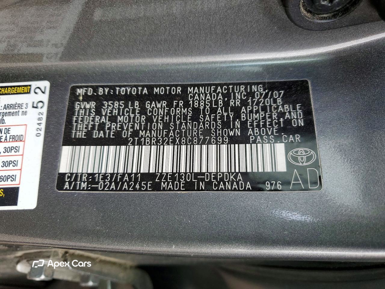 Toyota Corolla 2008