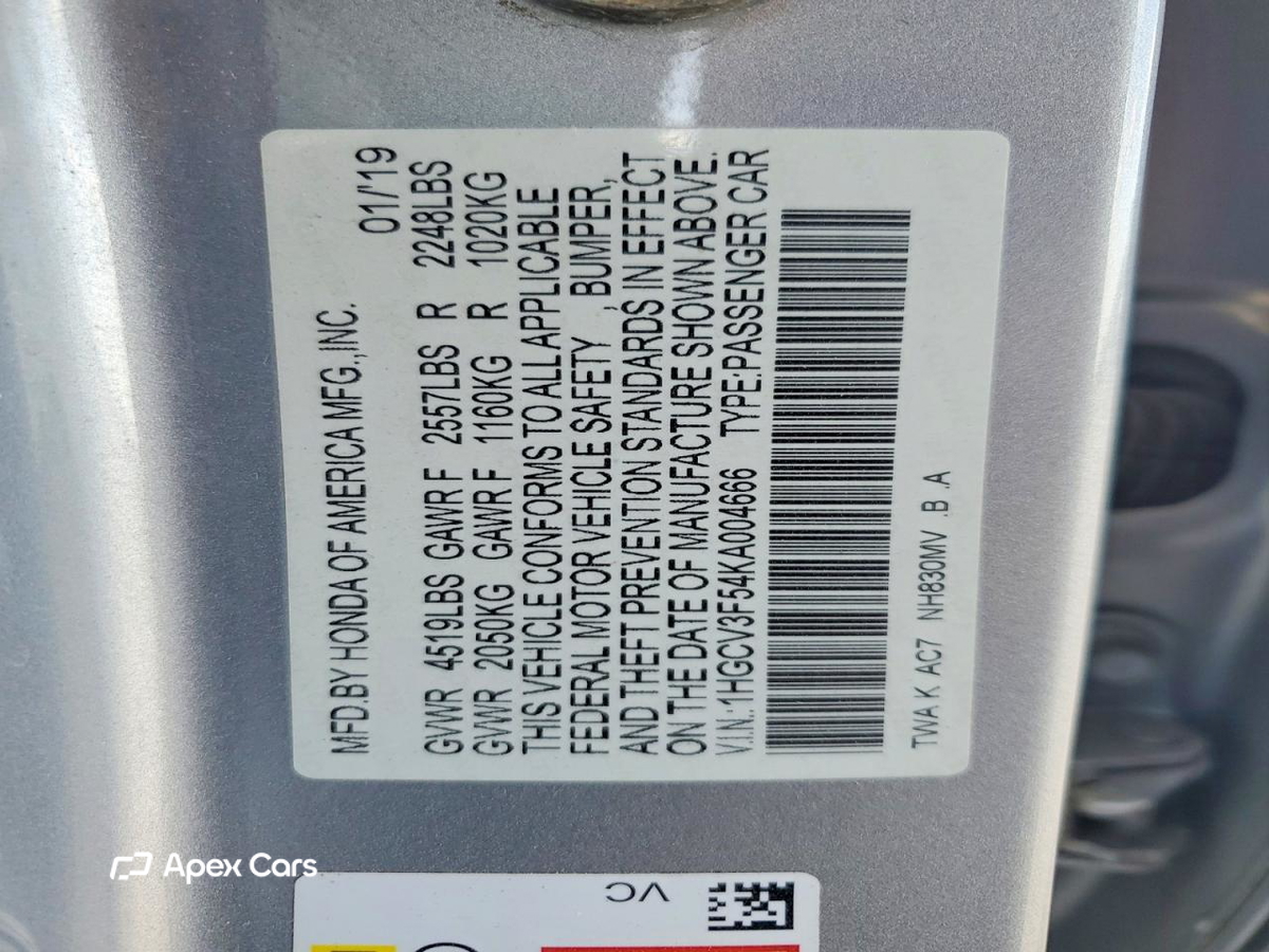 Honda Accord 2019