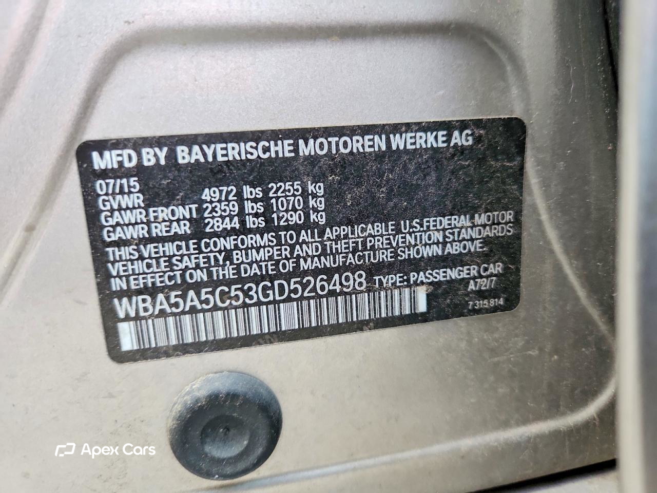 BMW Series 5 2016
