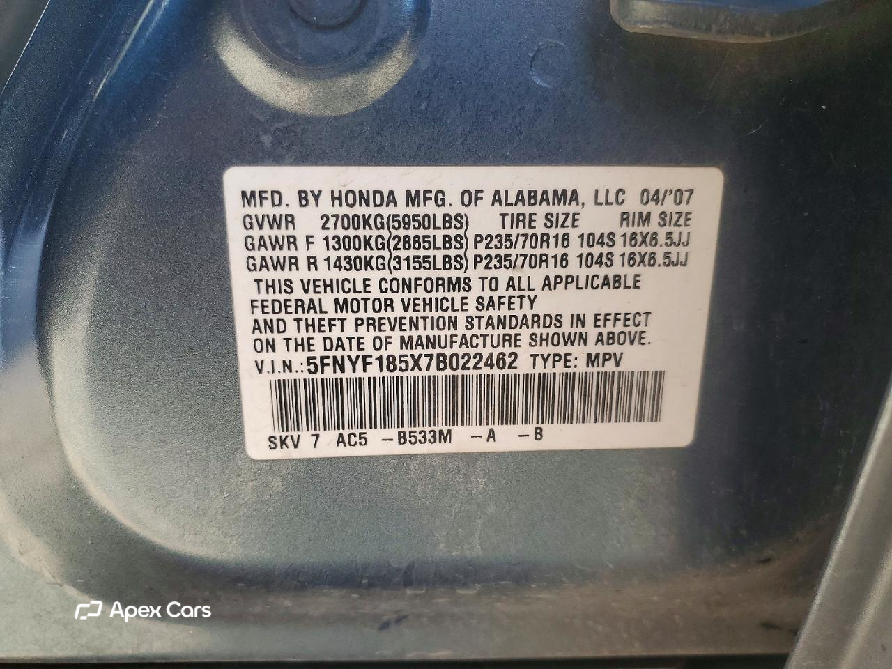 Honda Pilot 2007