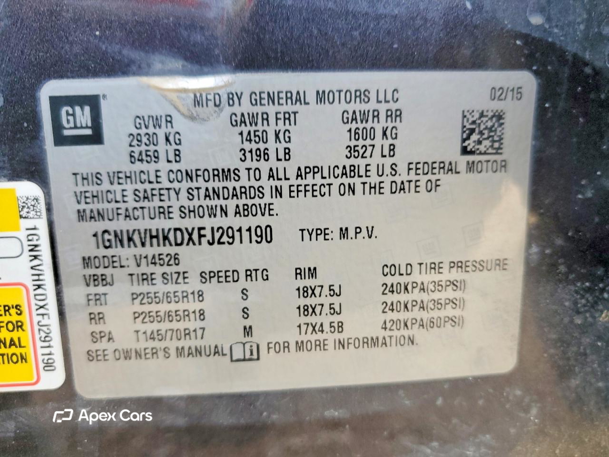 Chevrolet Traverse 2015