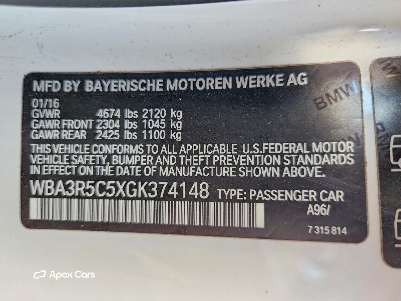 BMW Series 4 2016