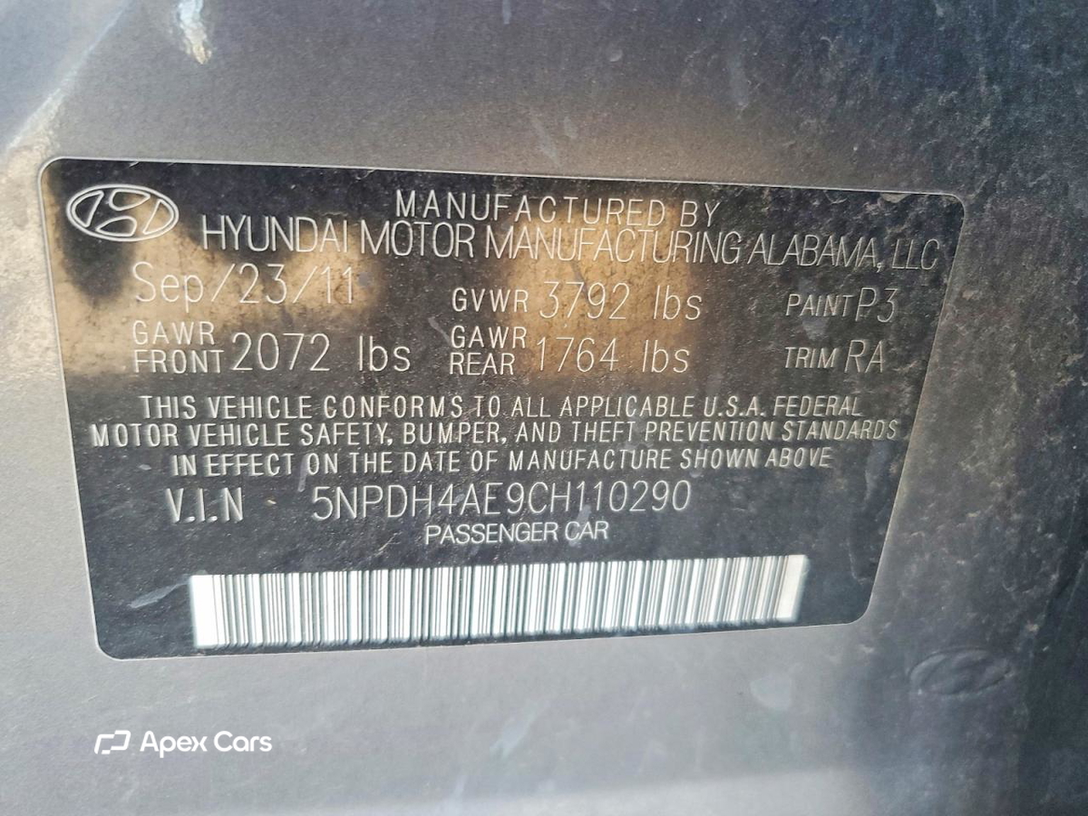 Hyundai Elantra 2012