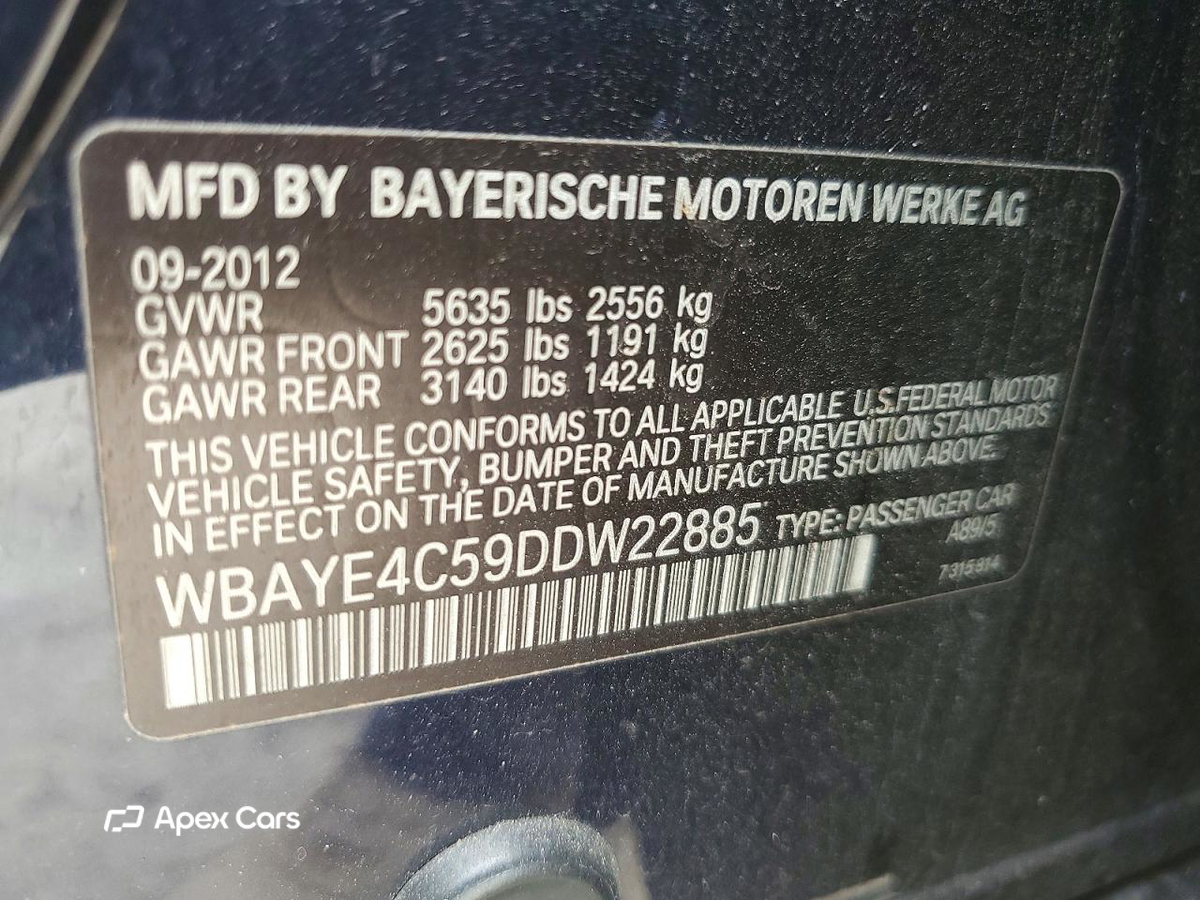 BMW Series 7 2013