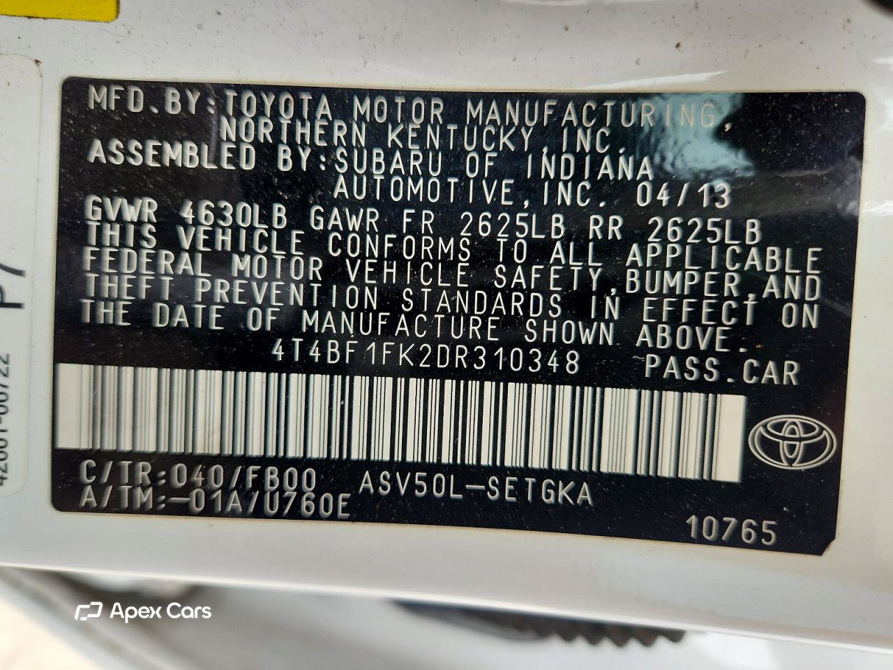 Toyota Camry 2013