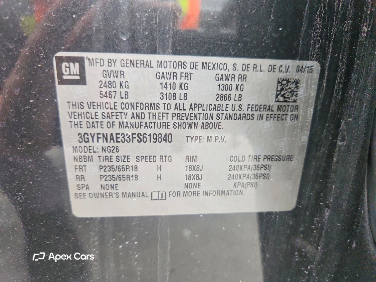 Cadillac SRX 2015
