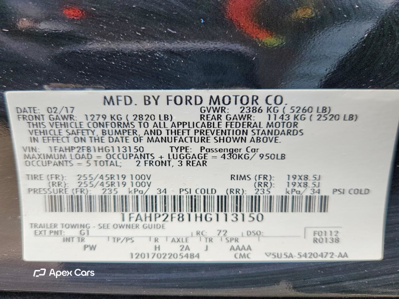 Ford Taurus 2017