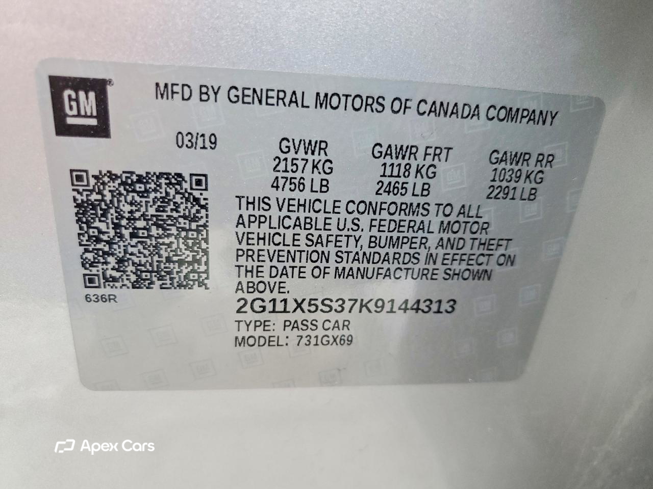 Chevrolet Impala 2019