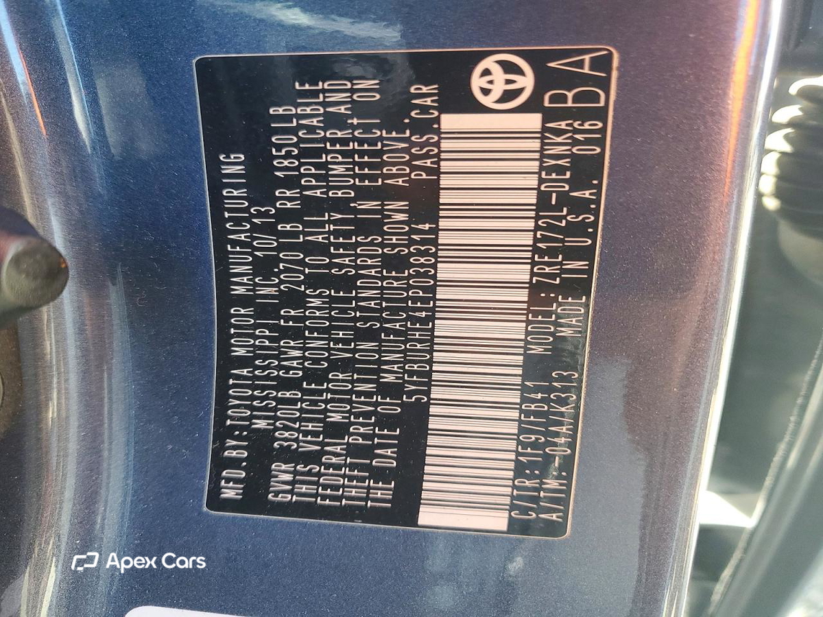 Toyota Corolla 2014