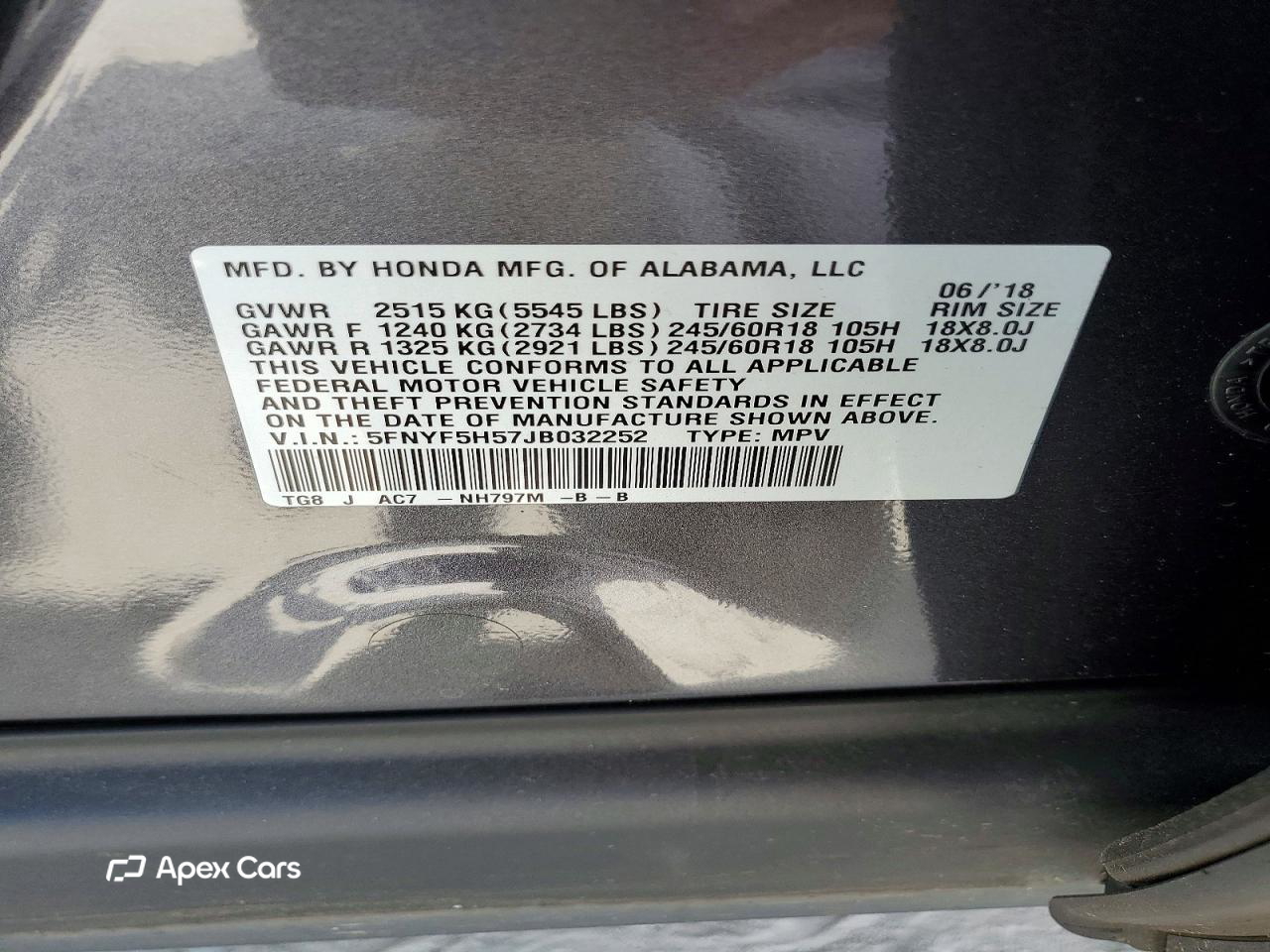 Honda Pilot 2018