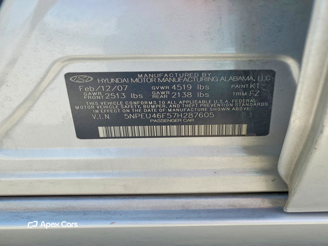 Hyundai Sonata 2007