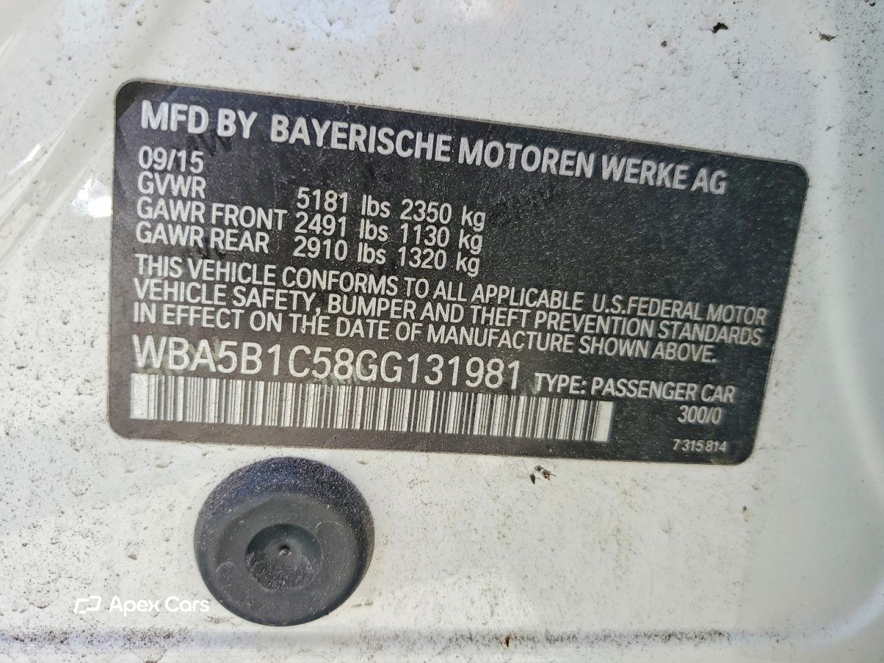 BMW Series 5 2016