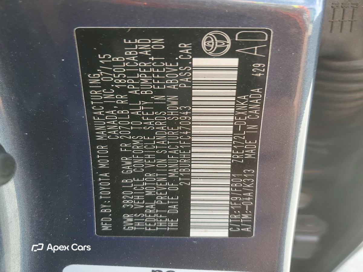 Toyota Corolla 2015