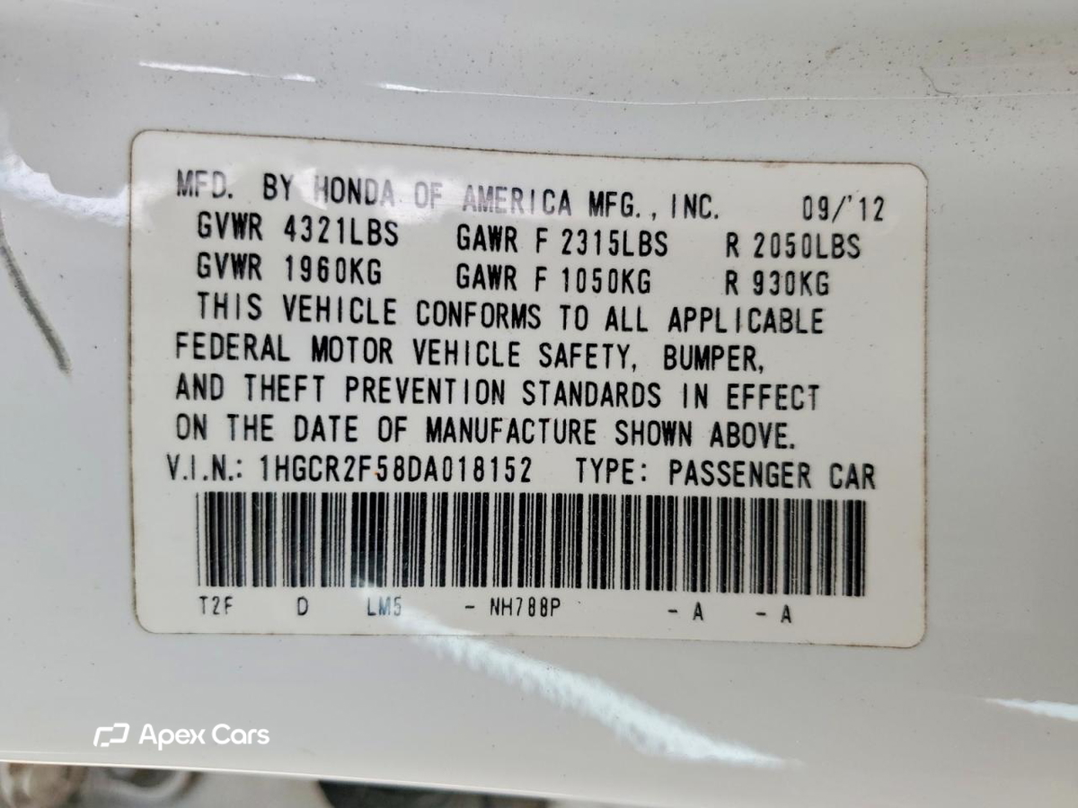 Honda Accord 2013