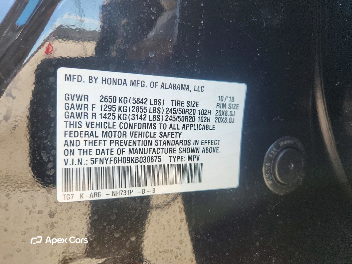 Honda Pilot 2019