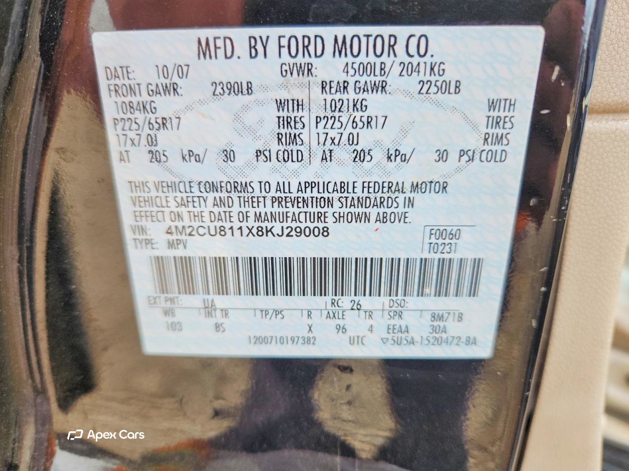 Mercury Mariner 2008