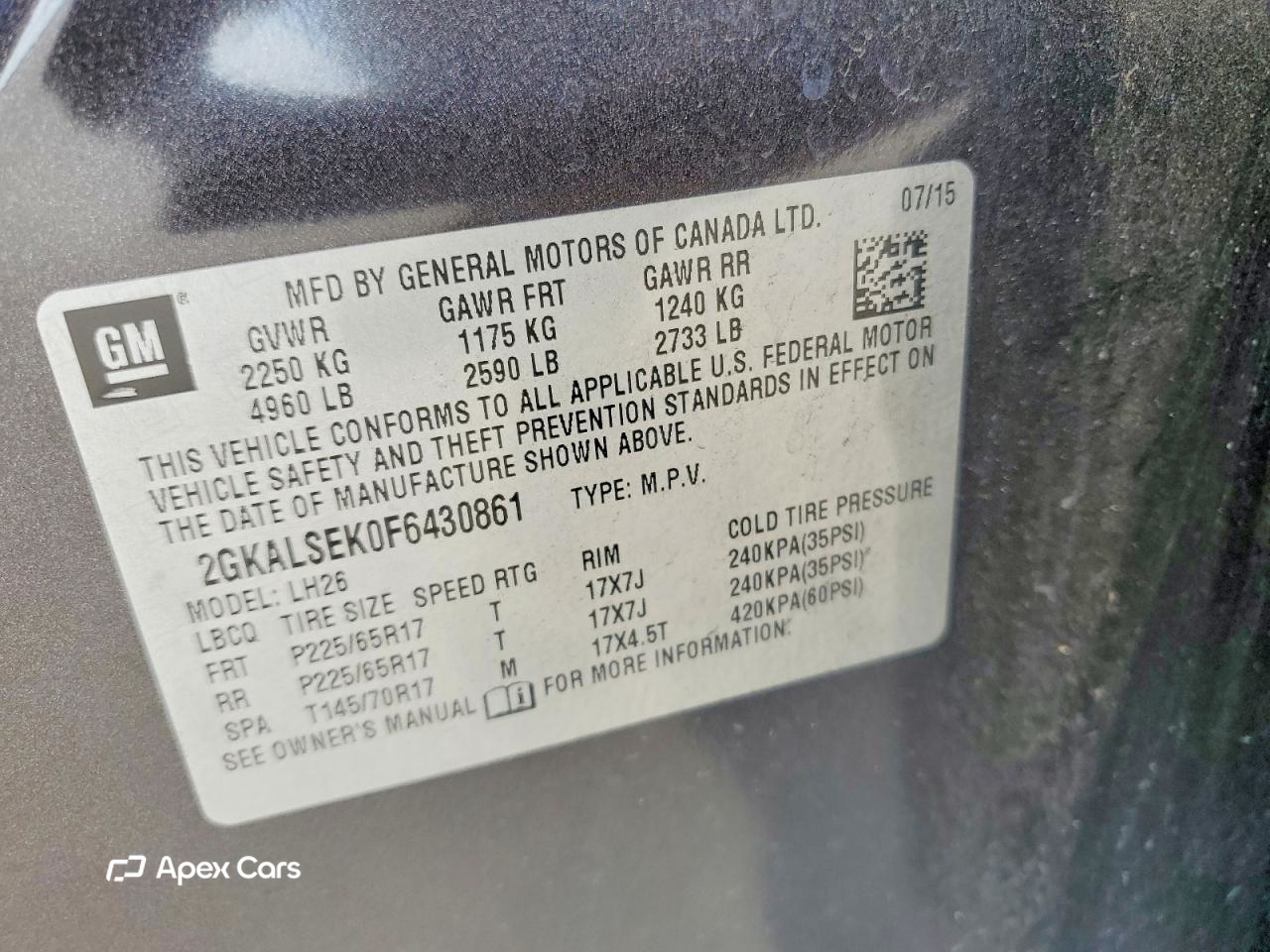 GMC Terrain 2015