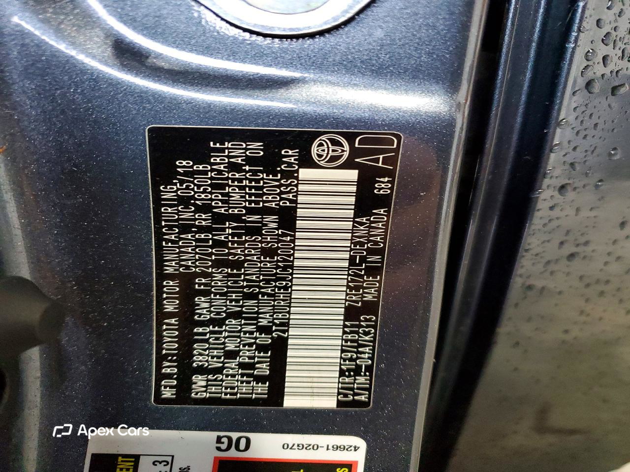 Toyota Corolla 2018