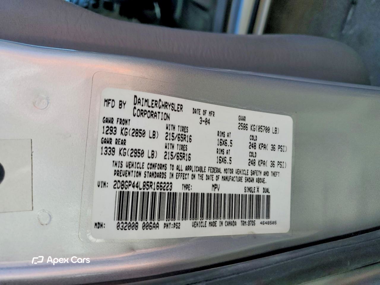 Dodge Caravan 2005