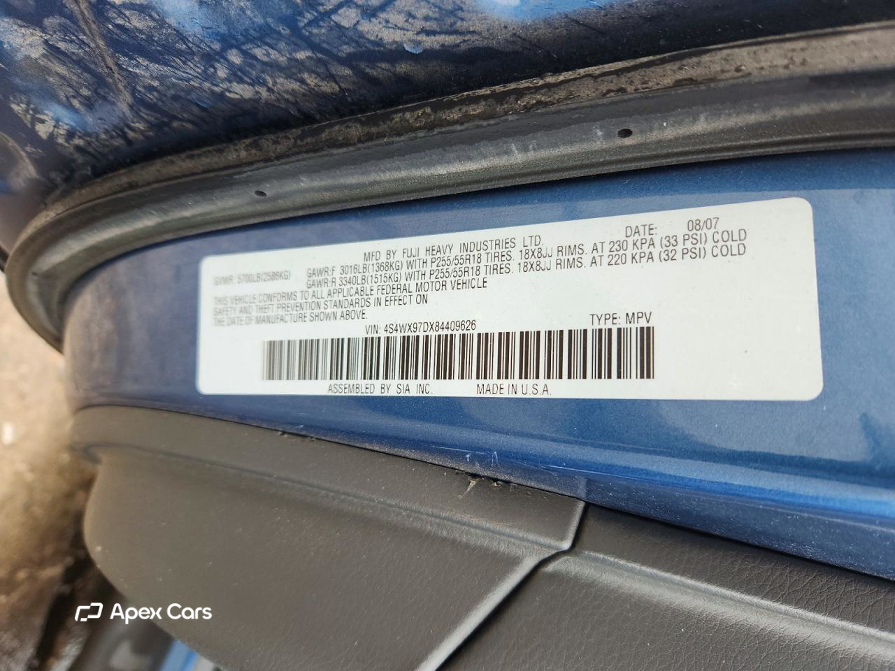 Subaru Tribeca 2008
