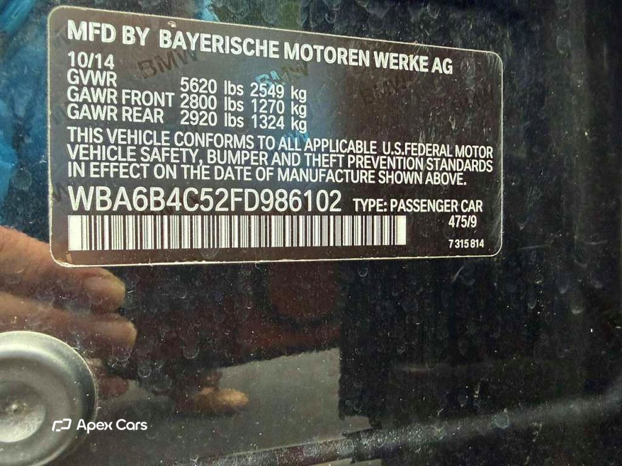 BMW Series 6 2015