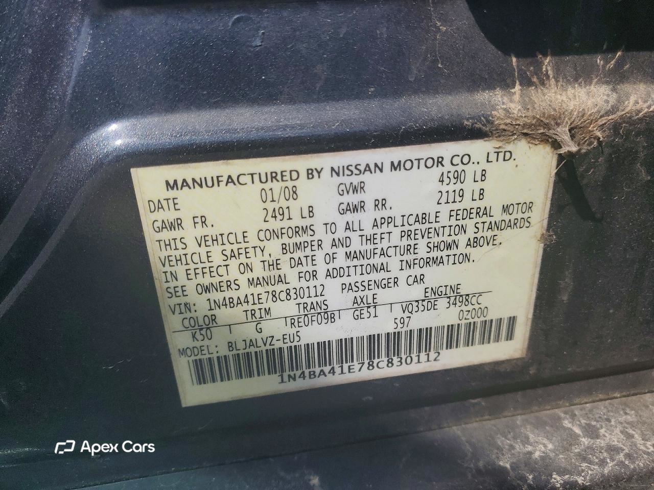 Nissan Maxima 2008