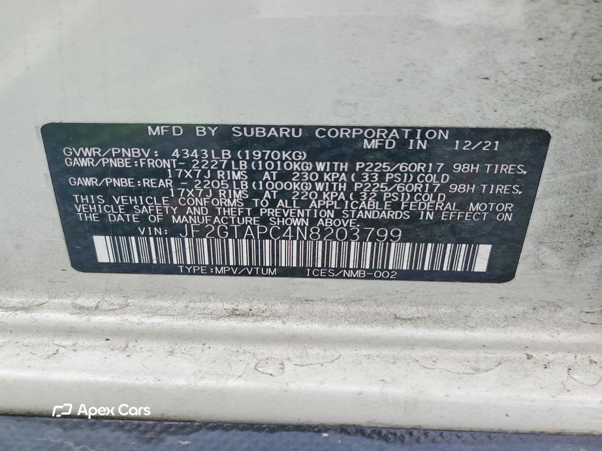 Subaru XV 2022