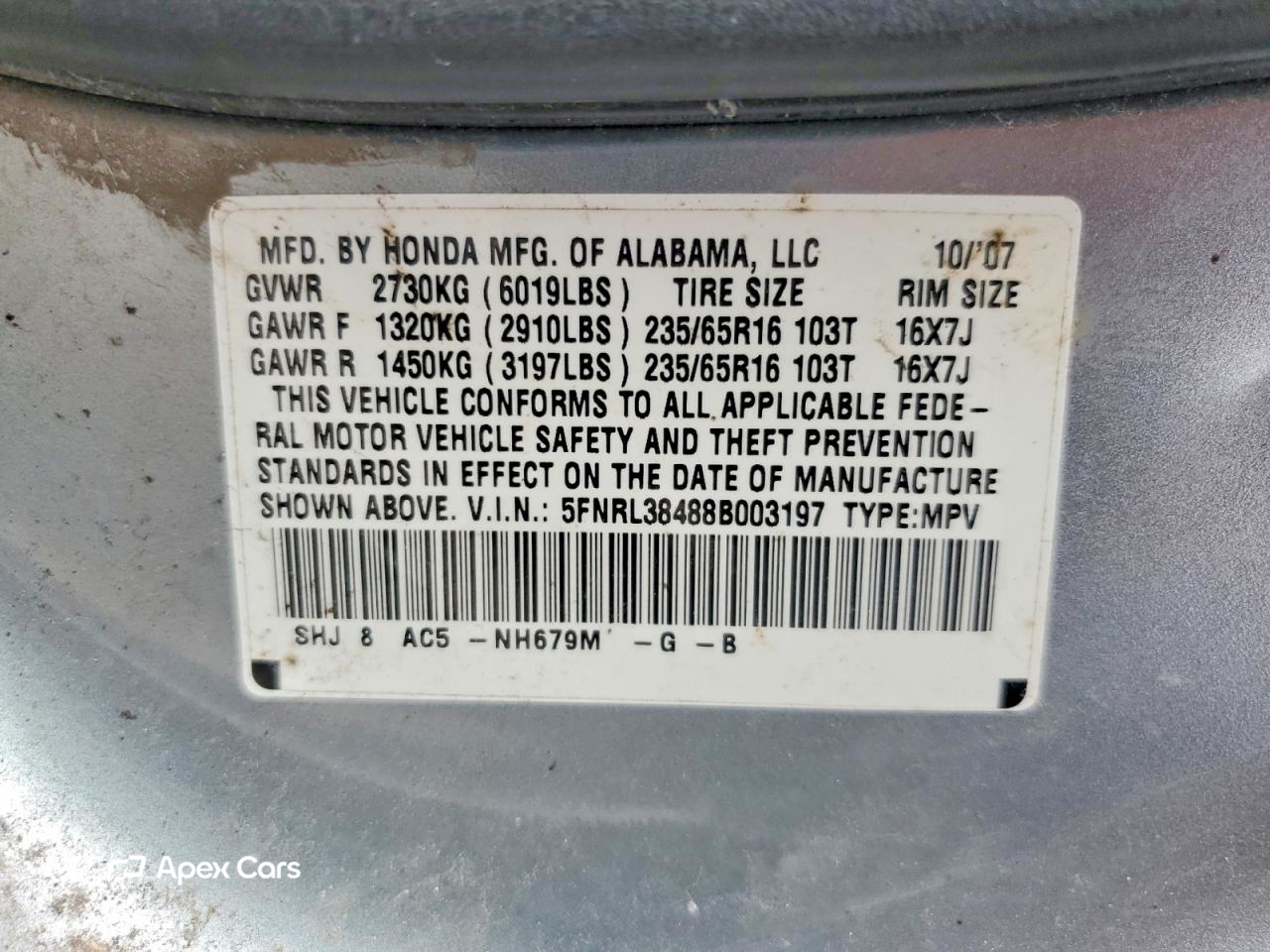 Honda Odyssey 2008