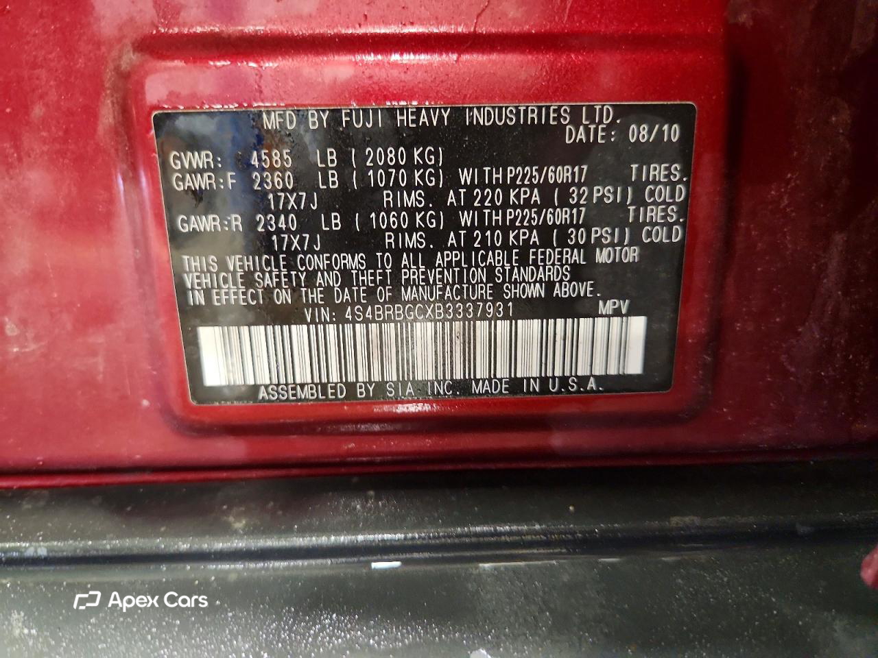Subaru Outback 2011