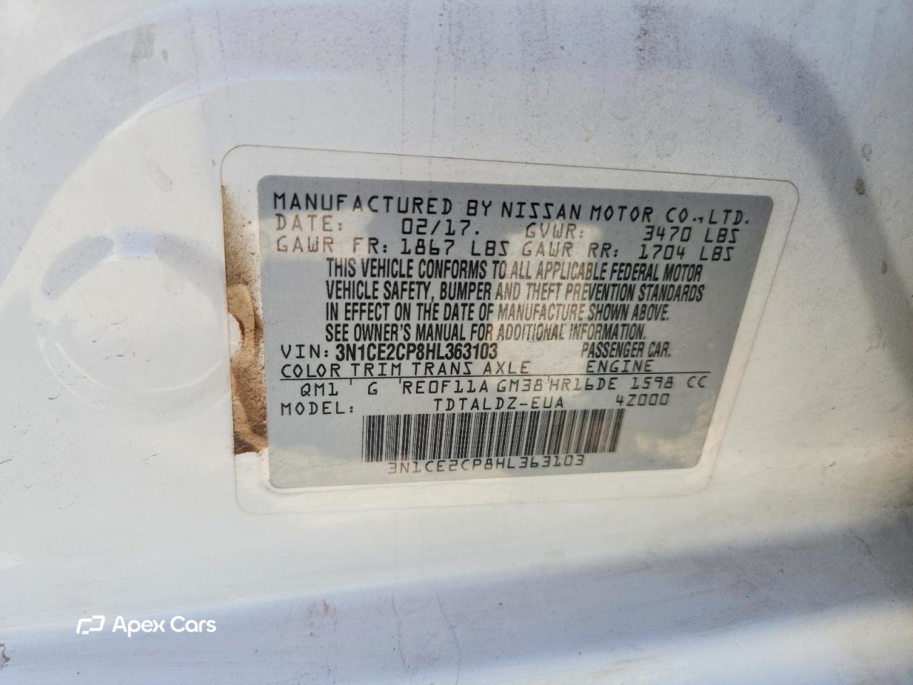 Nissan Versa 2017