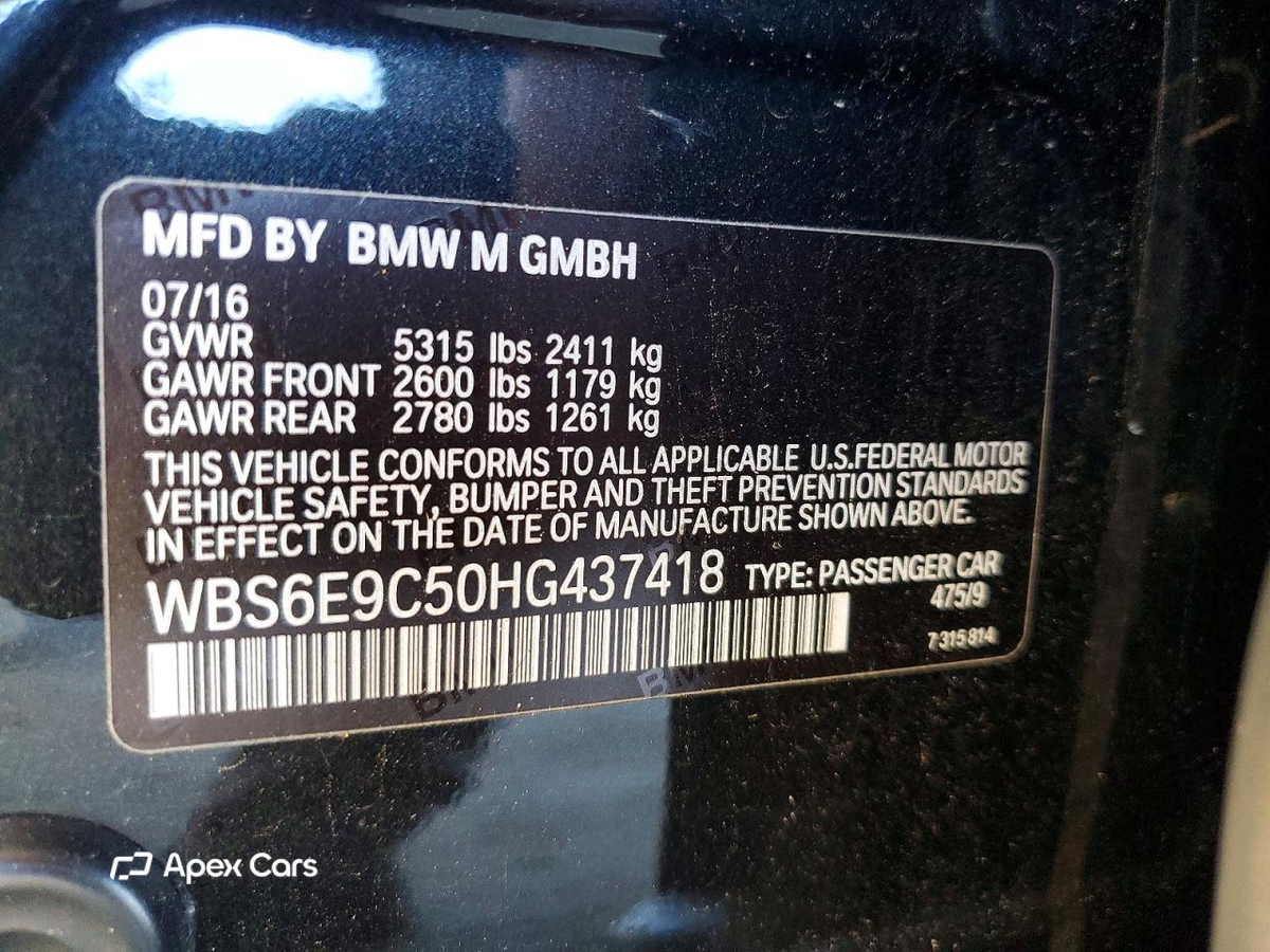 BMW M6 2017