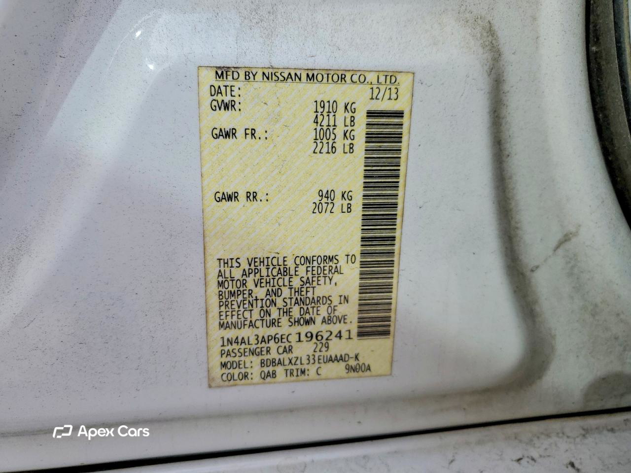 Nissan Altima 2014