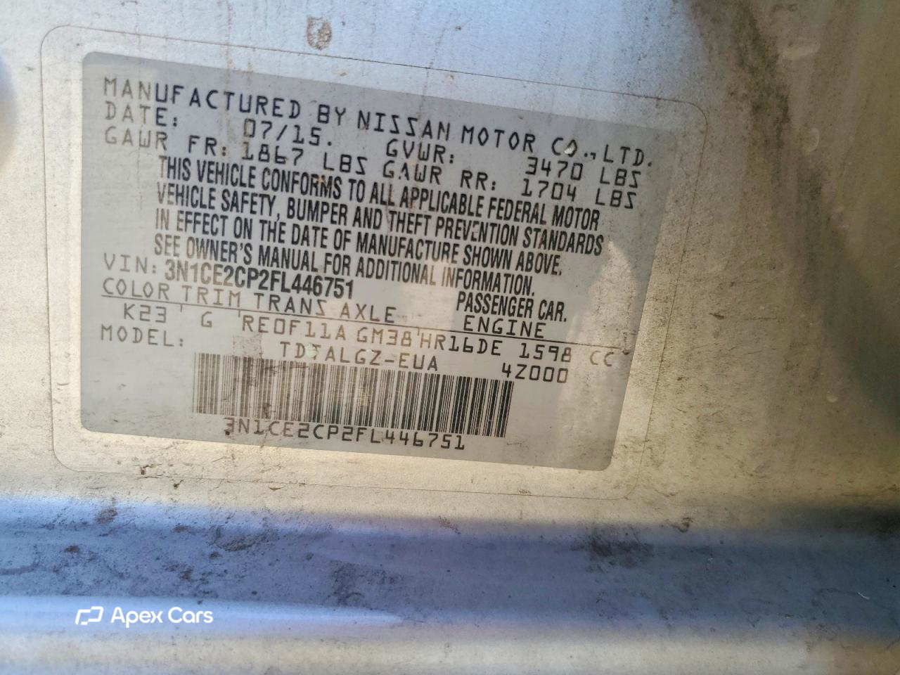 Nissan Versa 2015