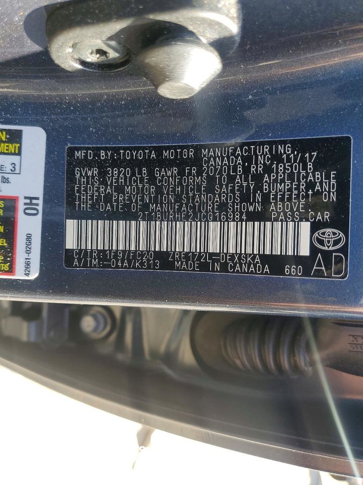 Toyota Corolla 2018