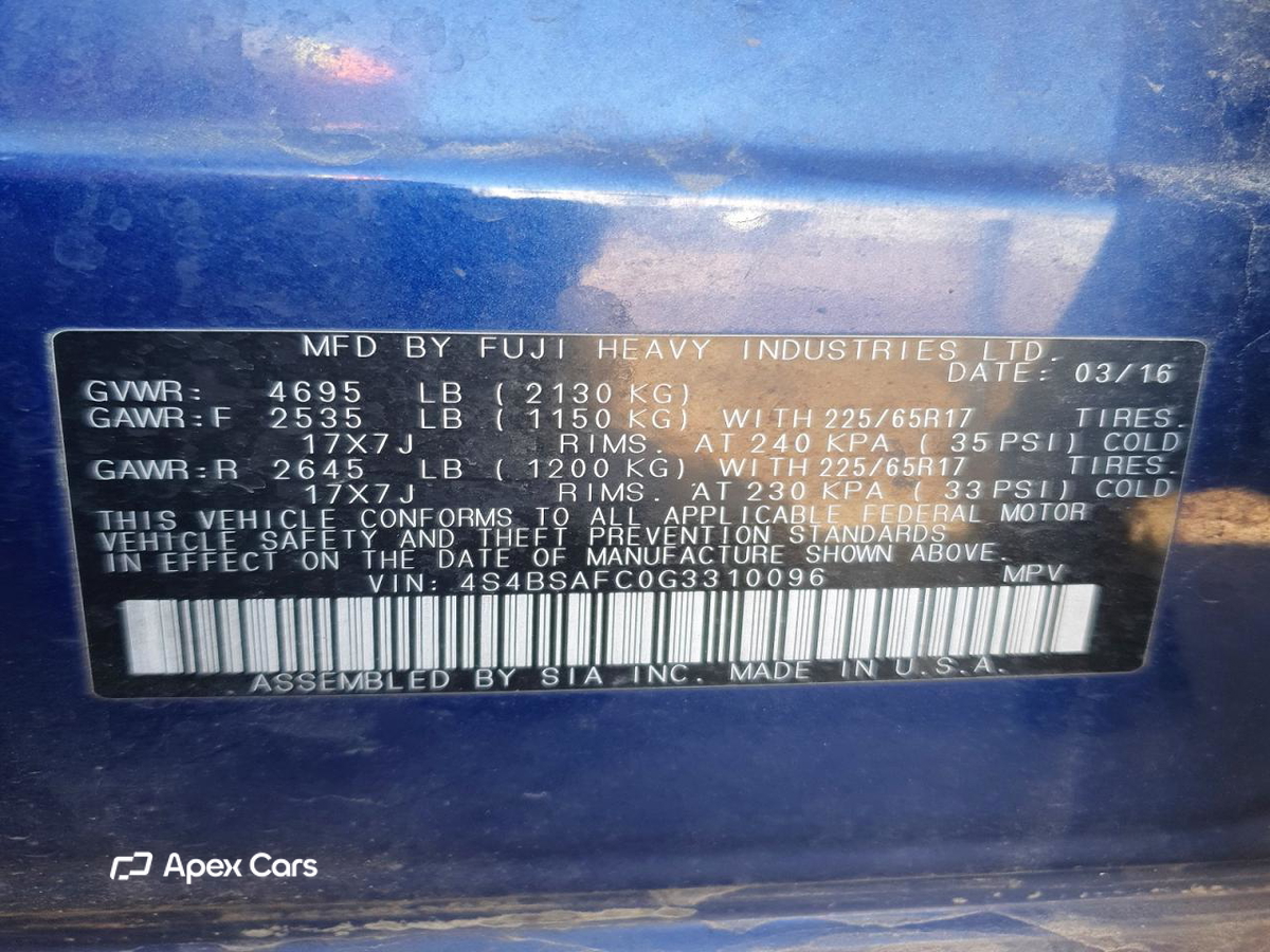 Subaru Outback 2016