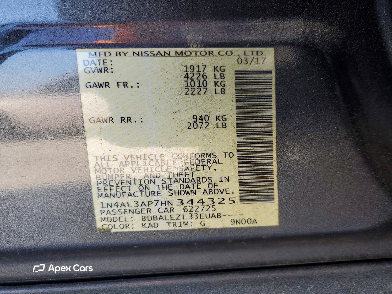 Nissan Altima 2017