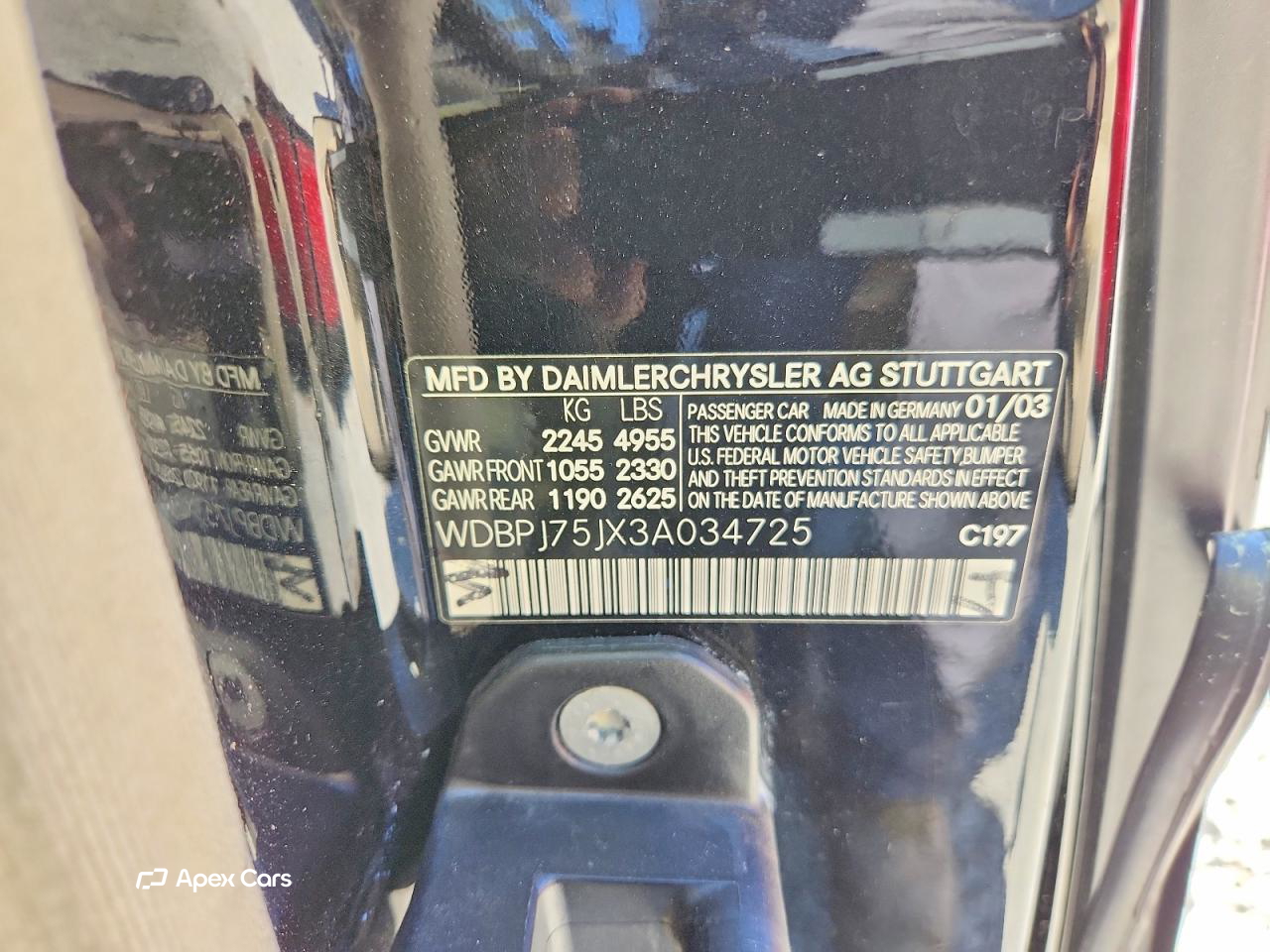 Mercedes-Benz CL-klasse 2003