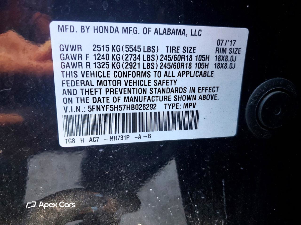 Honda Pilot 2017