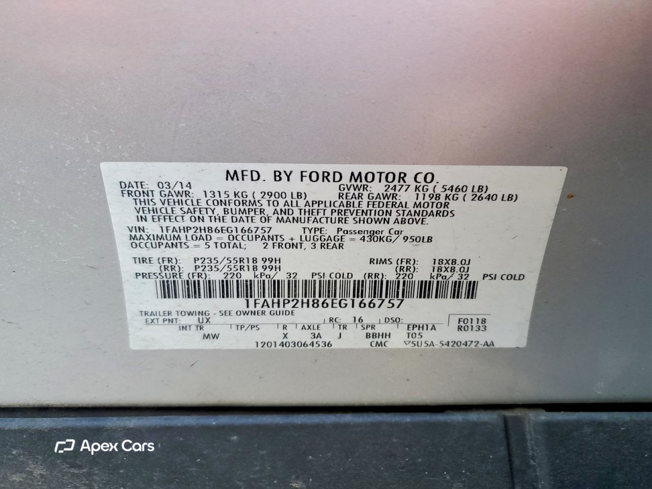 Ford Taurus 2014
