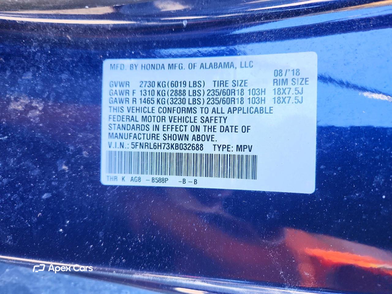 Honda Odyssey 2019