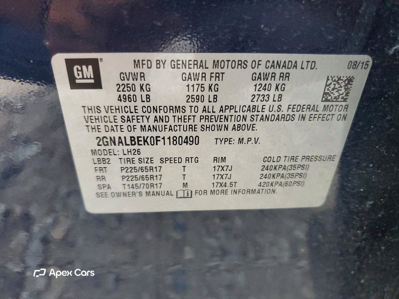 Chevrolet Equinox 2015