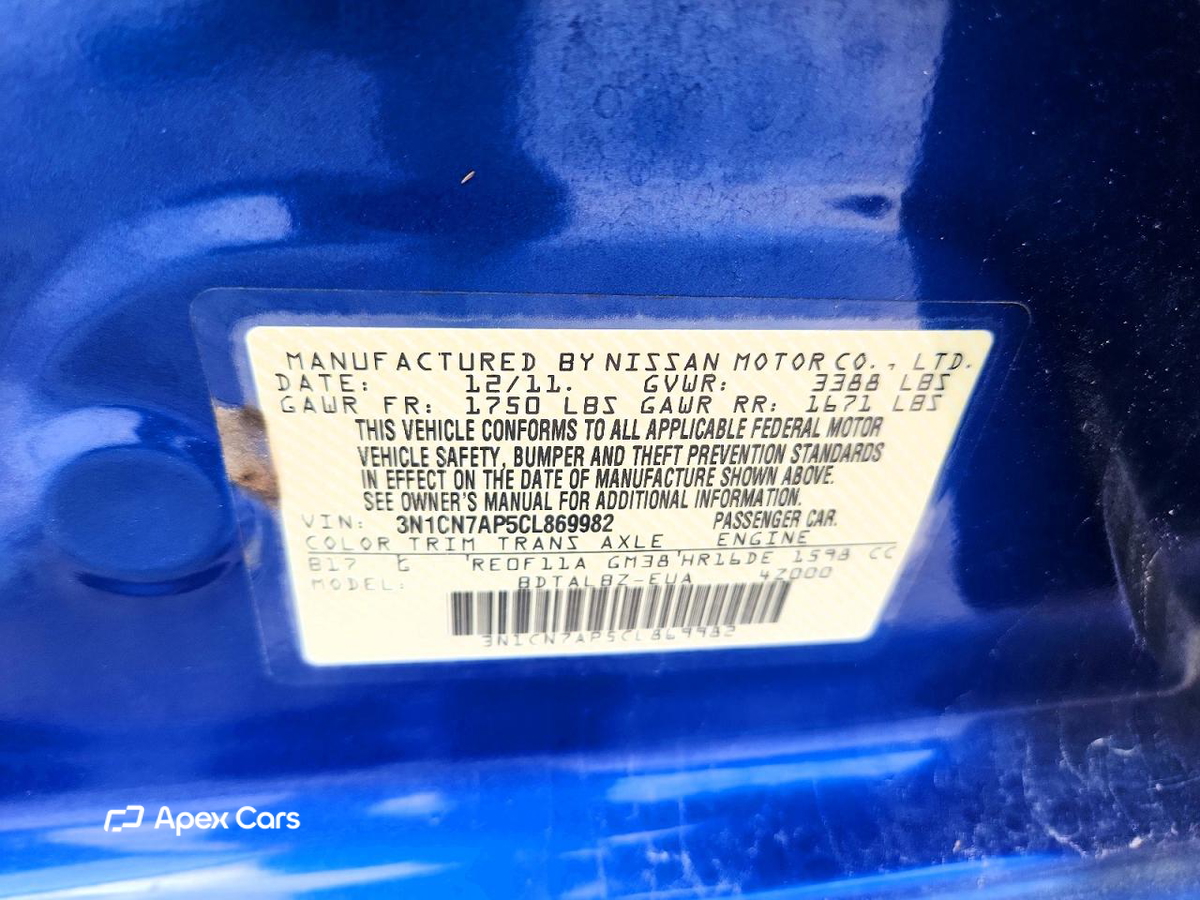 Nissan Versa 2012