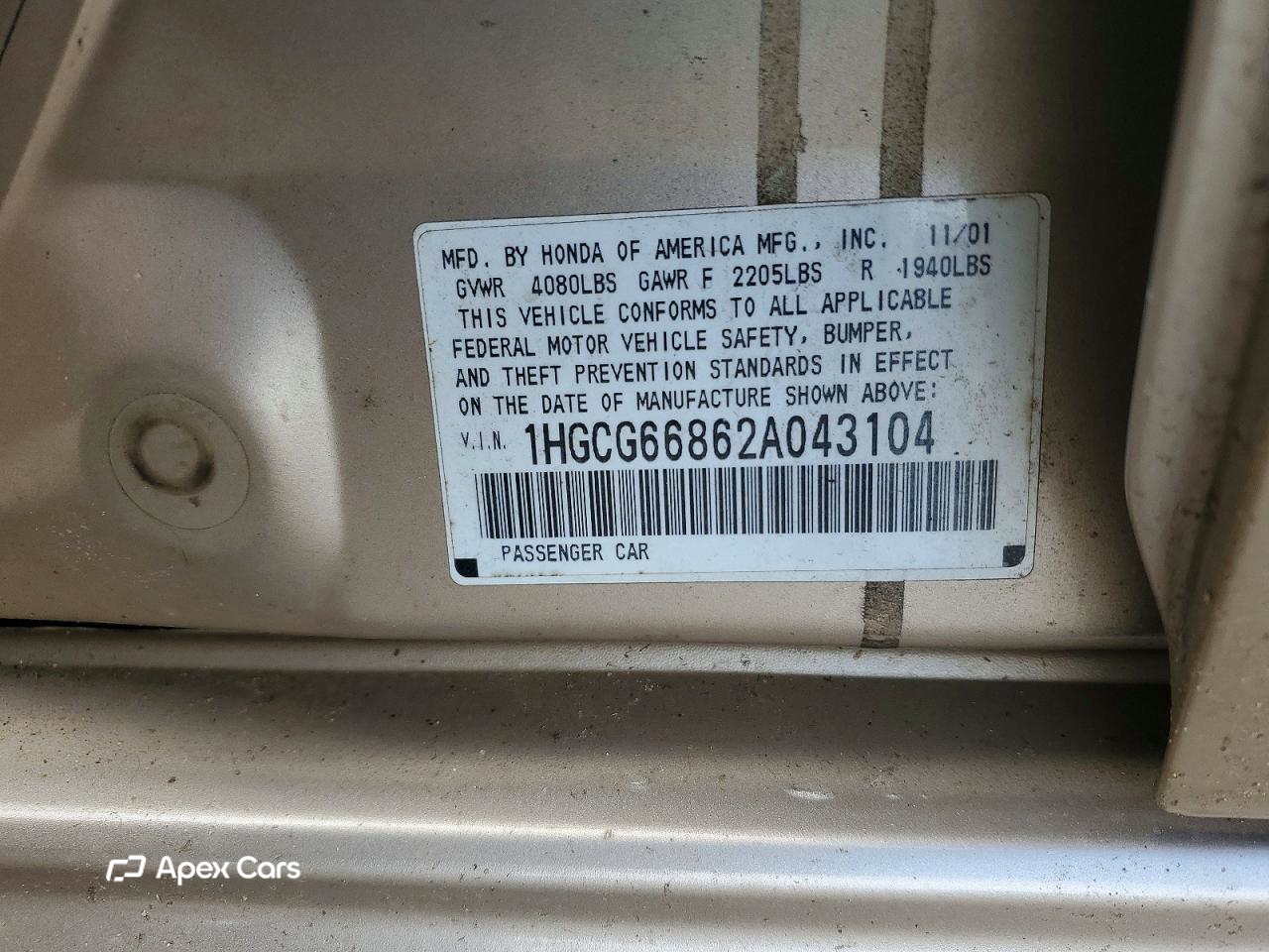Honda Accord 2002