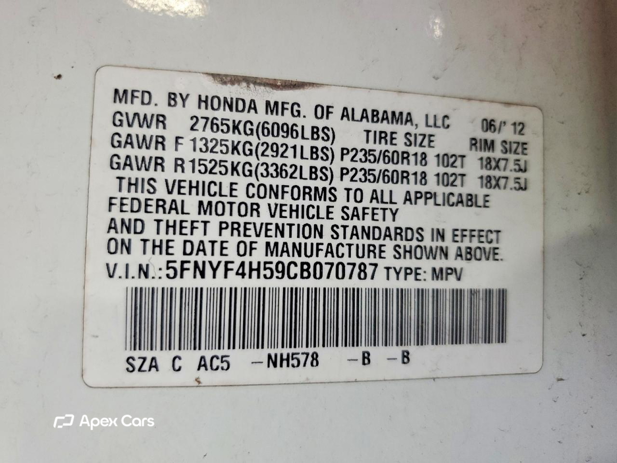 Honda Pilot 2012
