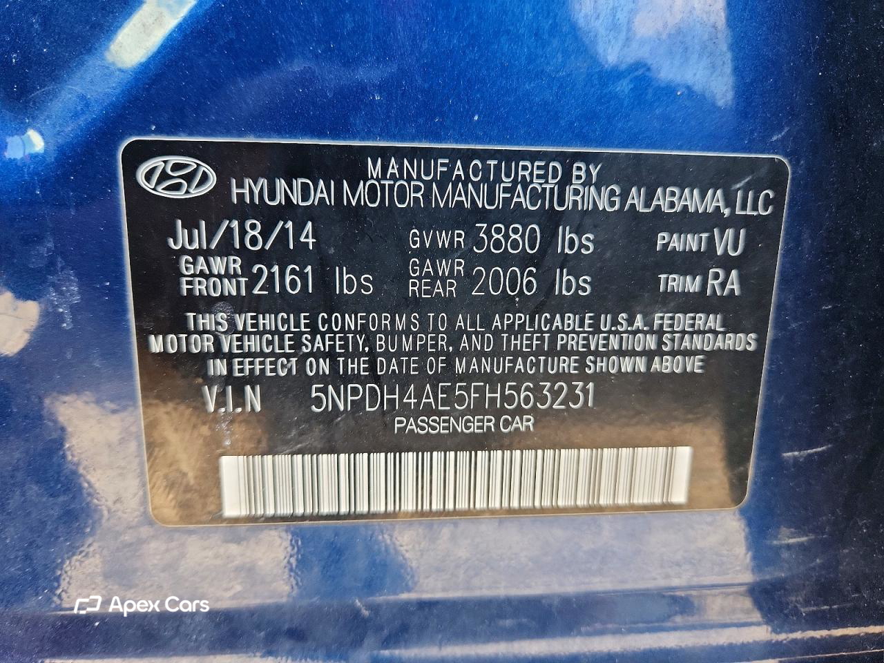 Hyundai Elantra 2015