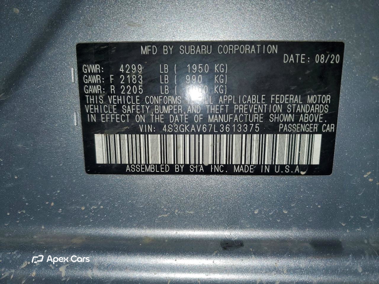 Subaru Impreza 2020