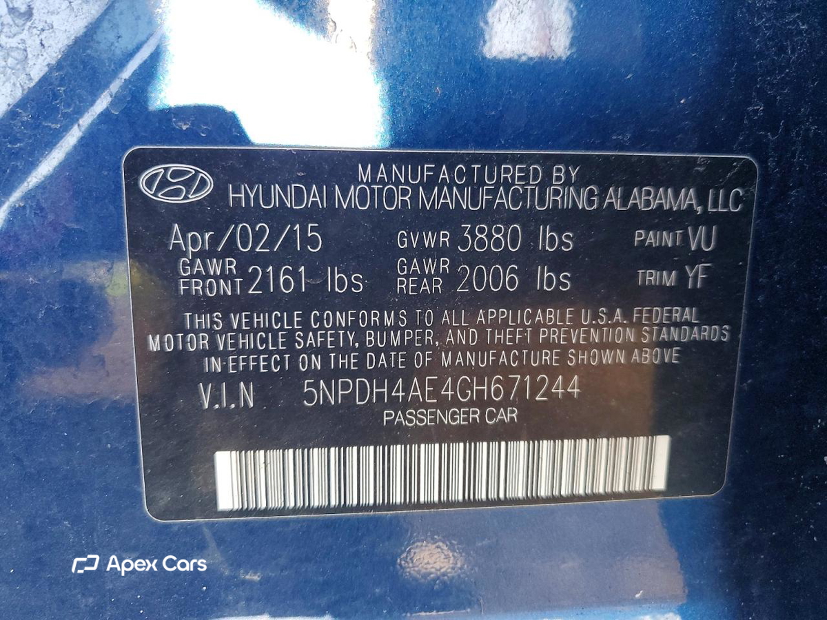 Hyundai Elantra 2016